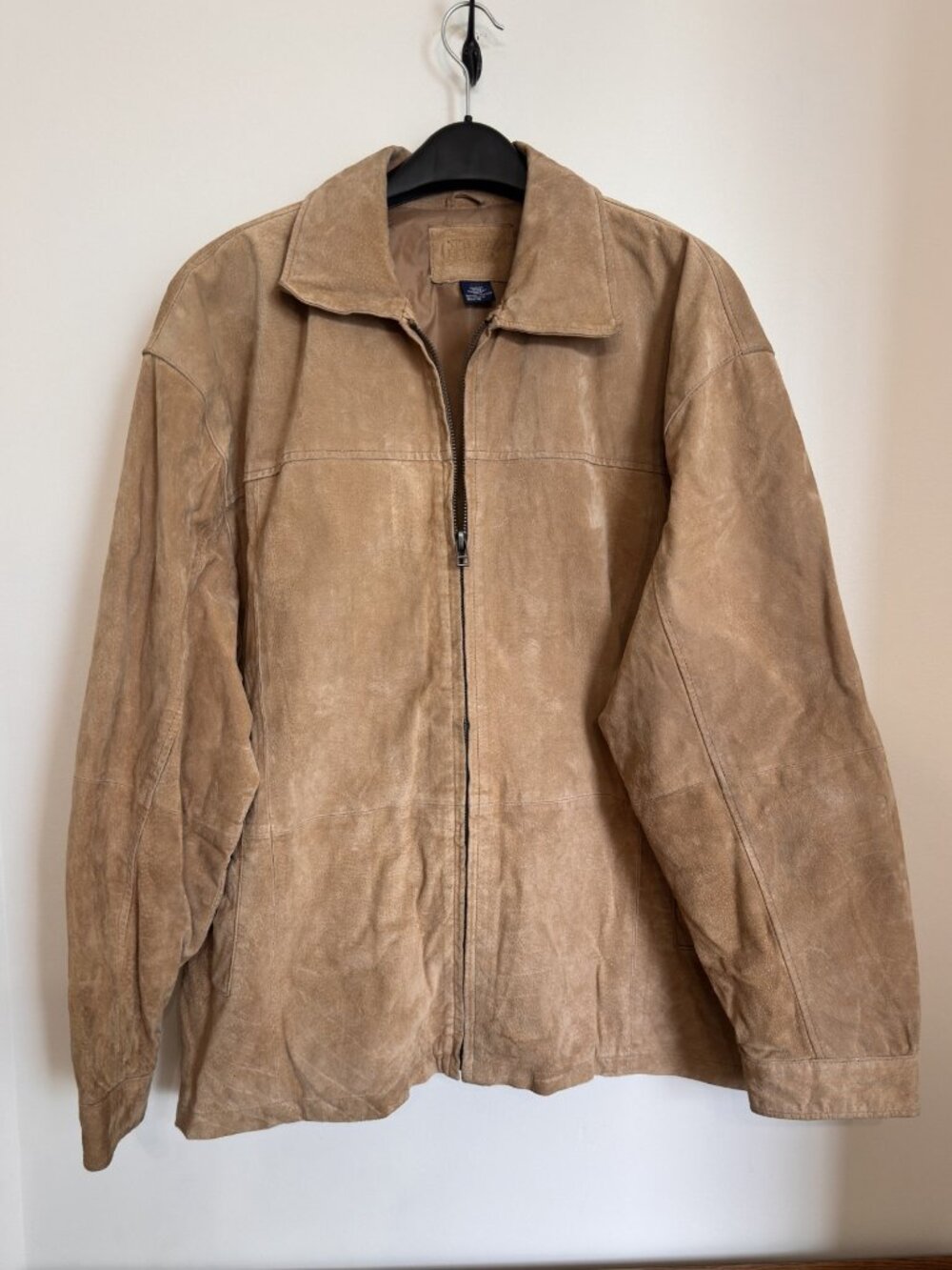 VINTAGE HARBOUR BAY SUEDE LEATHER JACKET MEN'S 2XL